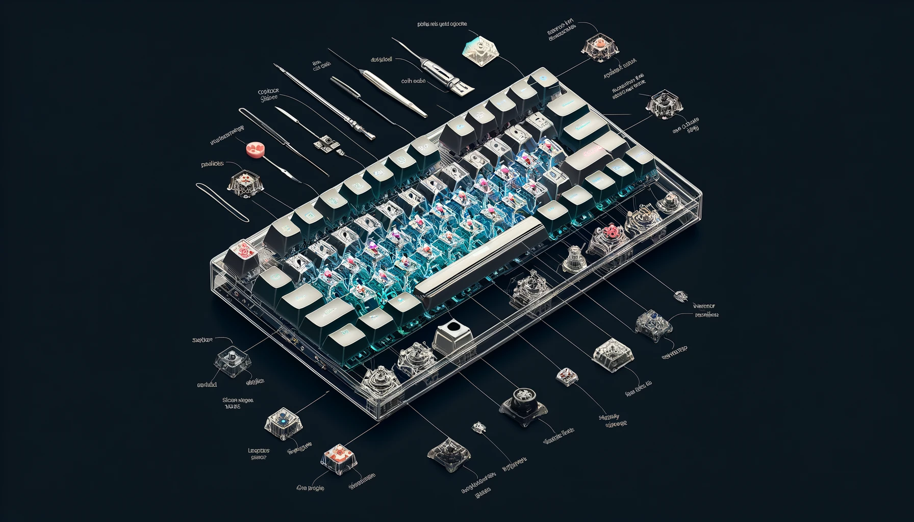 anatomy of different key swtiches