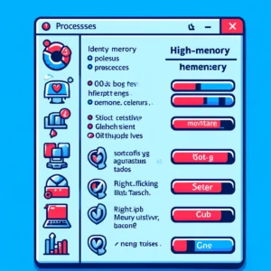 A visual representation of a common symptom of a full RAM cache.